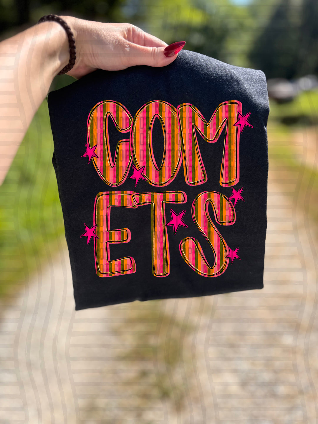 Holly Jolly Cheer Striped DTF Print