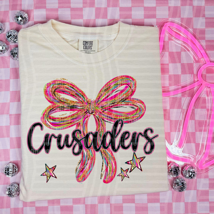 Whimsical Christmas Bows Mascots DTF Print