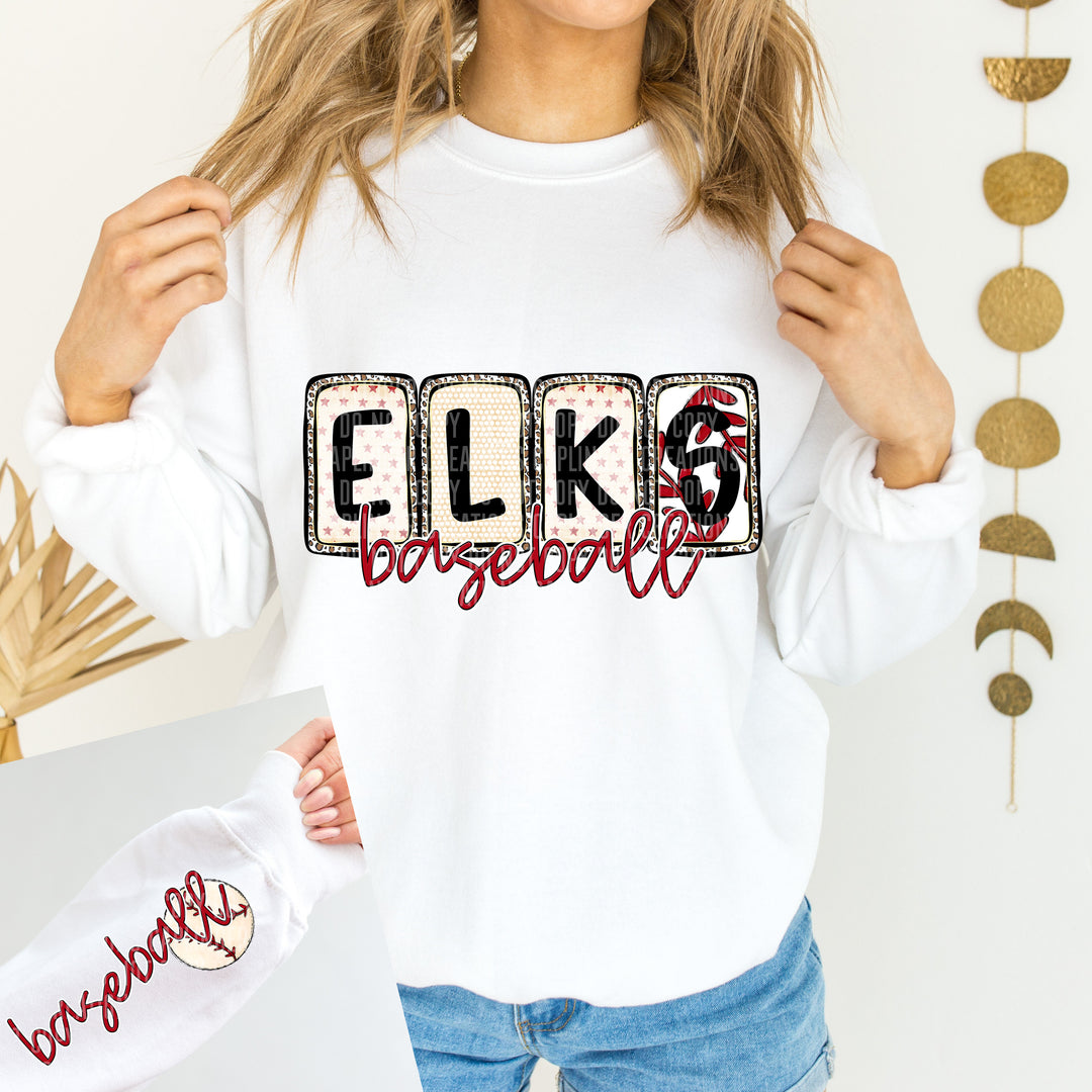 Baseball Boxed FRONT DTF Print