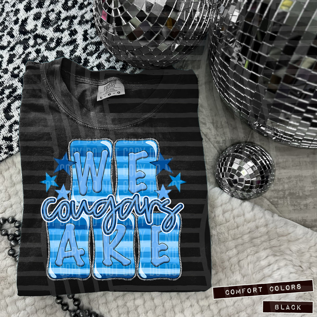 Blue We Are DTF Print