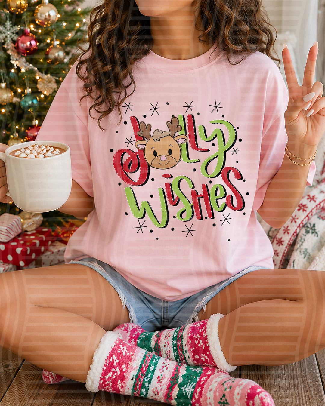 Jolly Wishes DTF Print