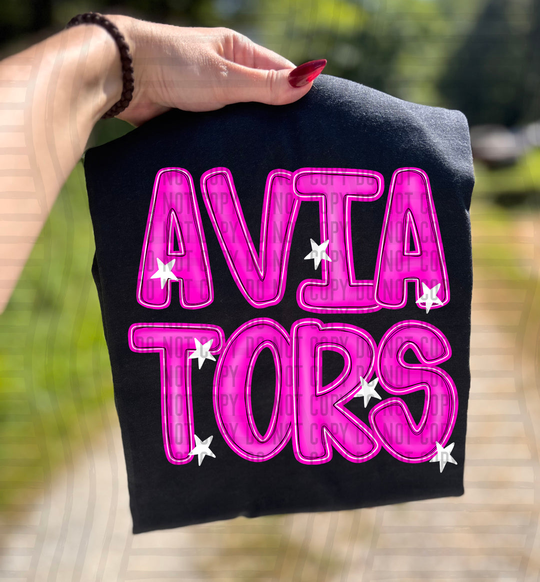 Pink And Preppy Split DTF Print