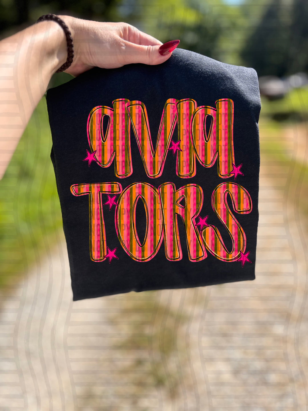 Holly Jolly Cheer Striped DTF Print