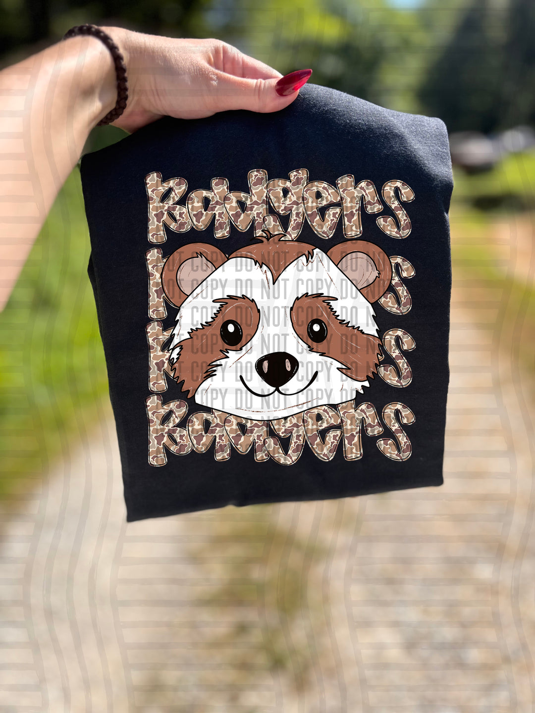 Camo Mascot Heads DTF Print