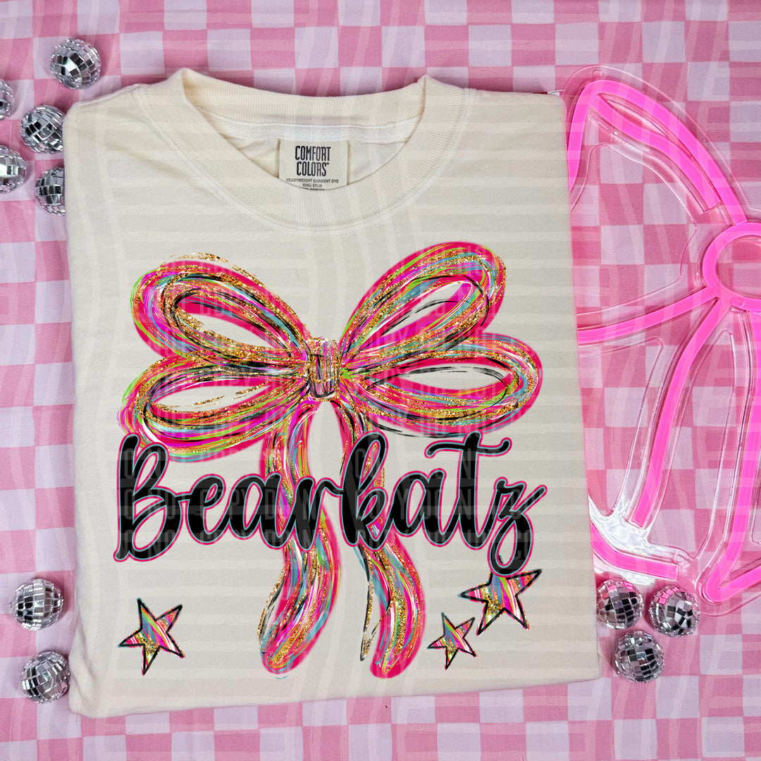 Whimsical Christmas Bows Mascots DTF Print