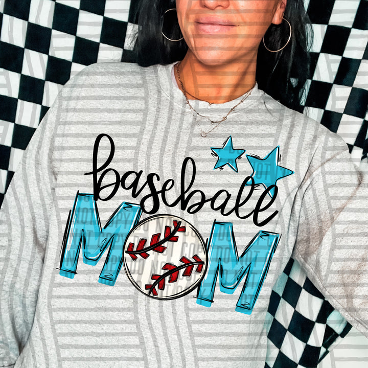 Sports Mom Baseball DTF Print