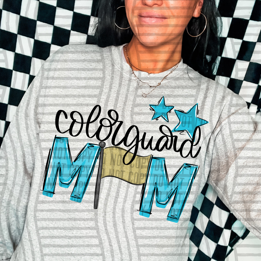 Sports Mom Colorguard DTF Print