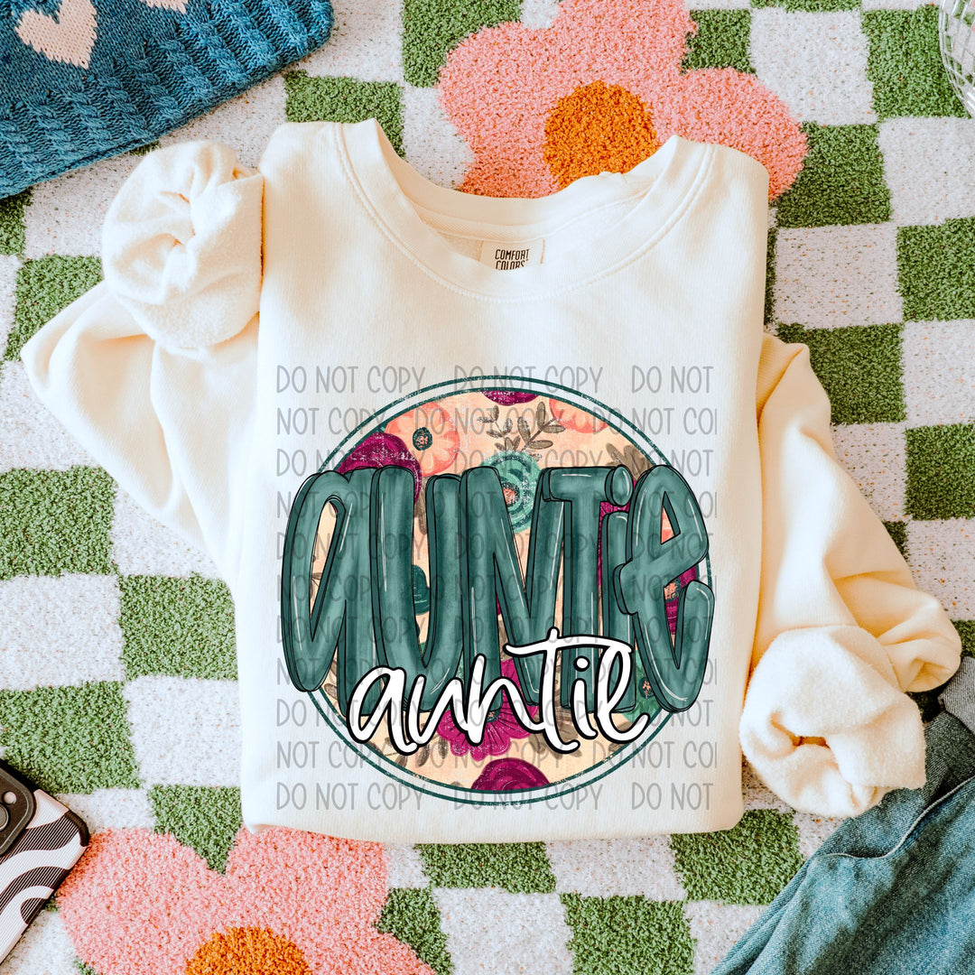 Floral Names DTF Print