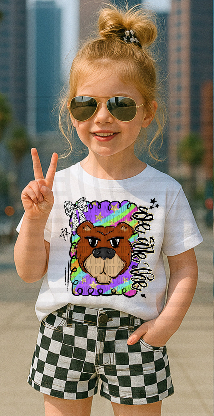Preppy Swirl Mascot DTF Print