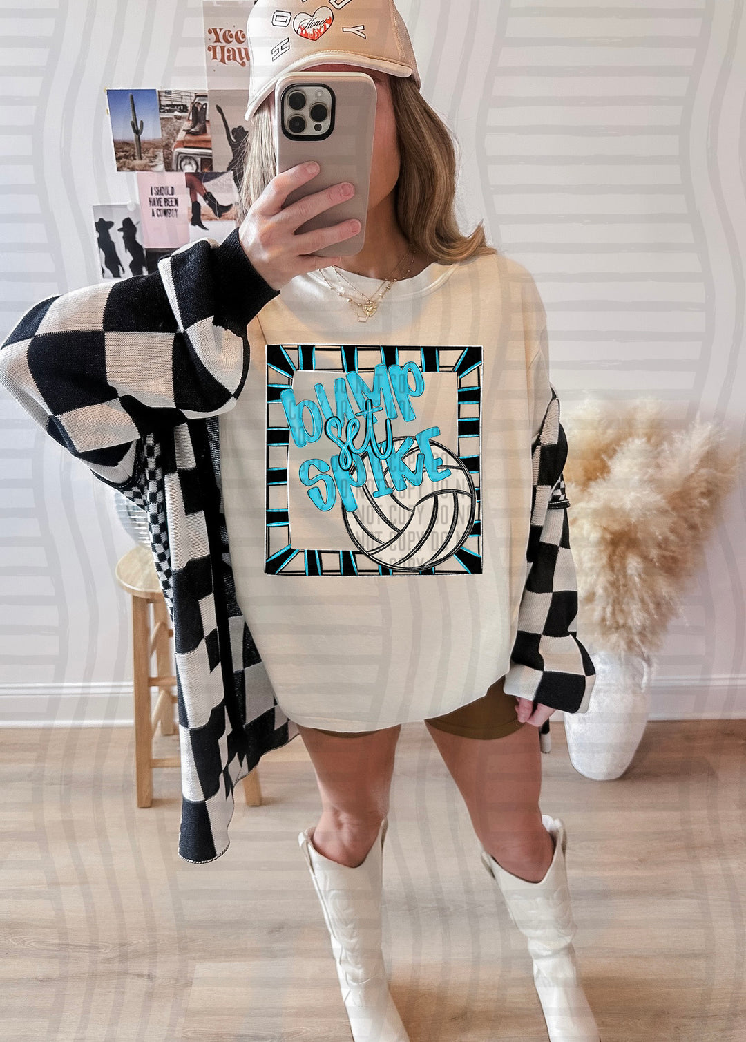 Bump Set Spike Volleyball DTF Print