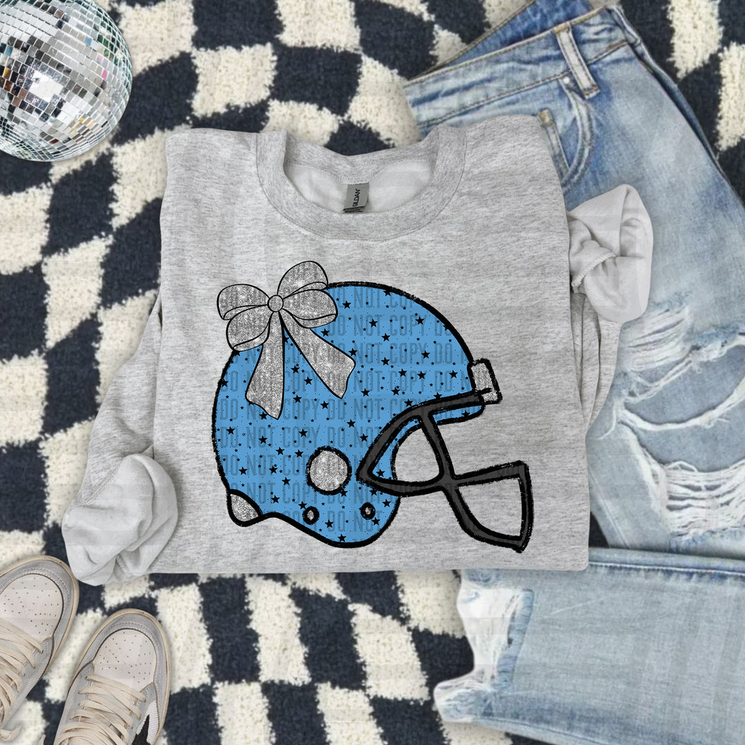 Helmet Silver Accents DTF Print