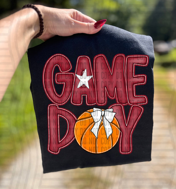 Game Day Basketball DTF Print