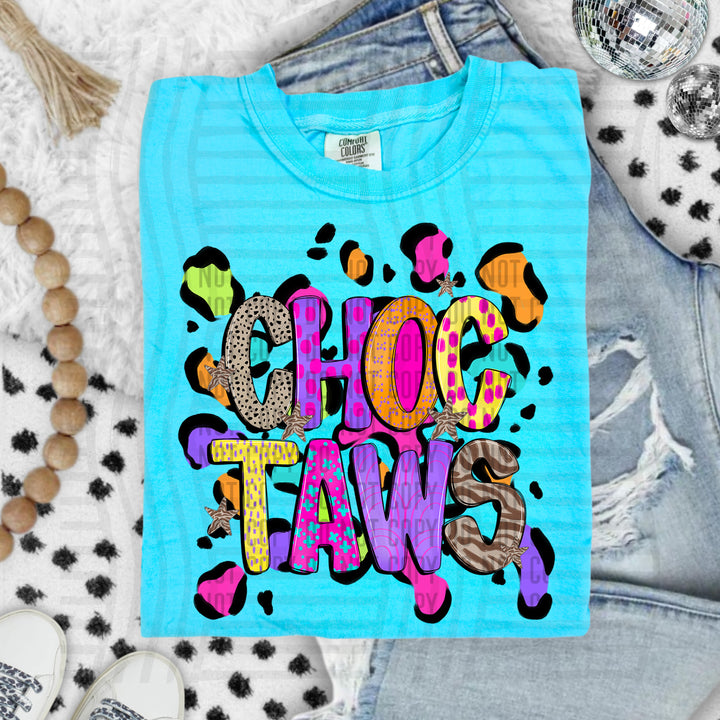 Funky Mix Up Leopard Spots DTF Print