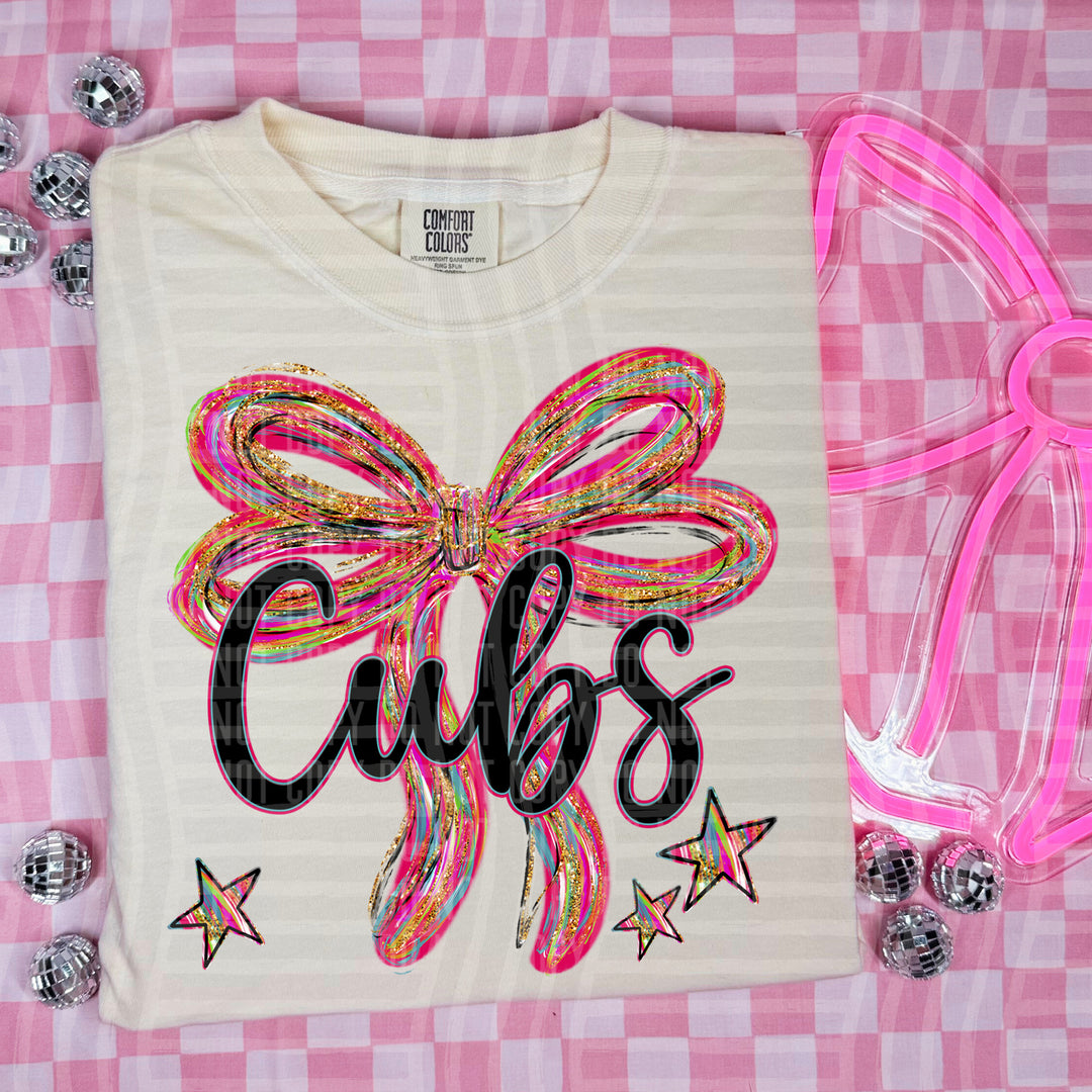 Whimsical Christmas Bows Mascots DTF Print