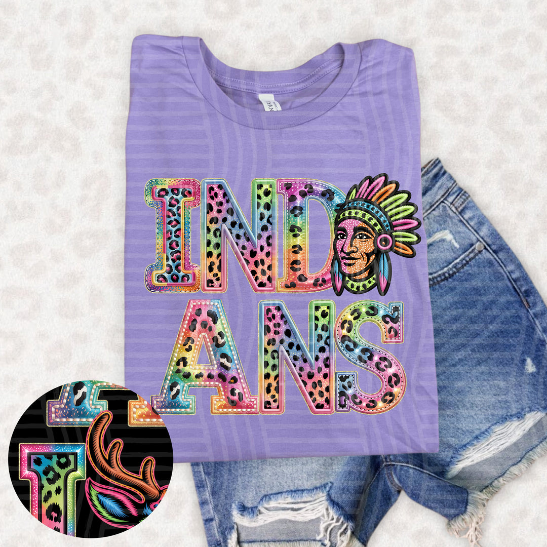 Rainbow Mascot Heads Stacked DTF Print