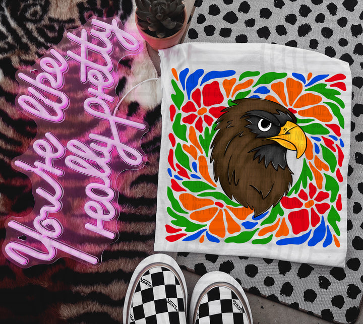 Retro Floral Mascot Heads DTF Print