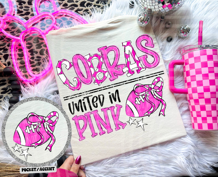 United In Pink Mascots DTF Print