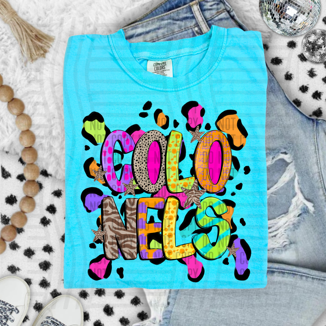 Funky Mix Up Leopard Spots DTF Print