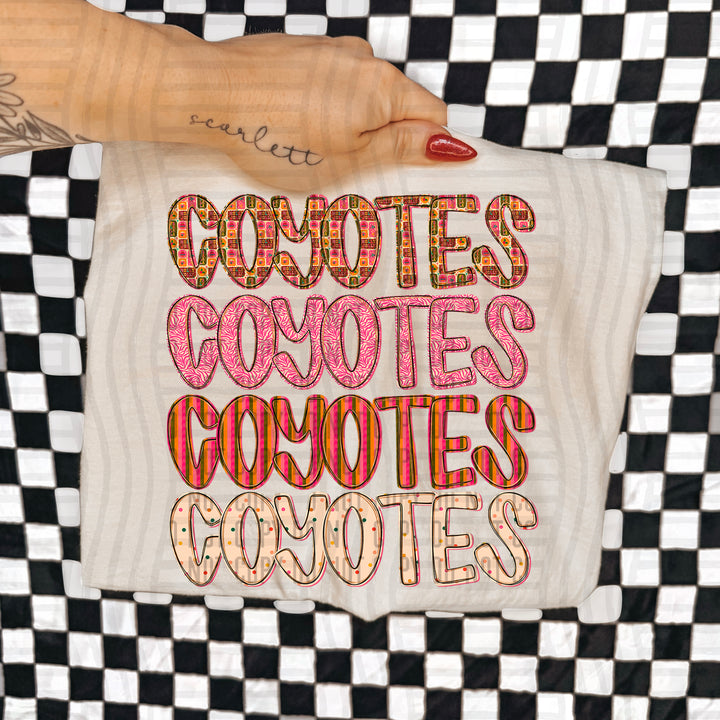 Holly Jolly Cheer Stacked DTF Print