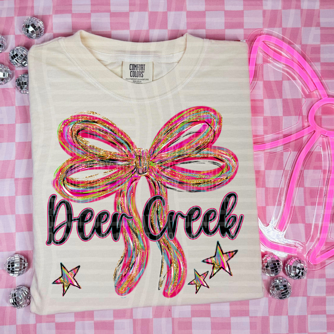 Whimsical Christmas Bows Mascots DTF Print