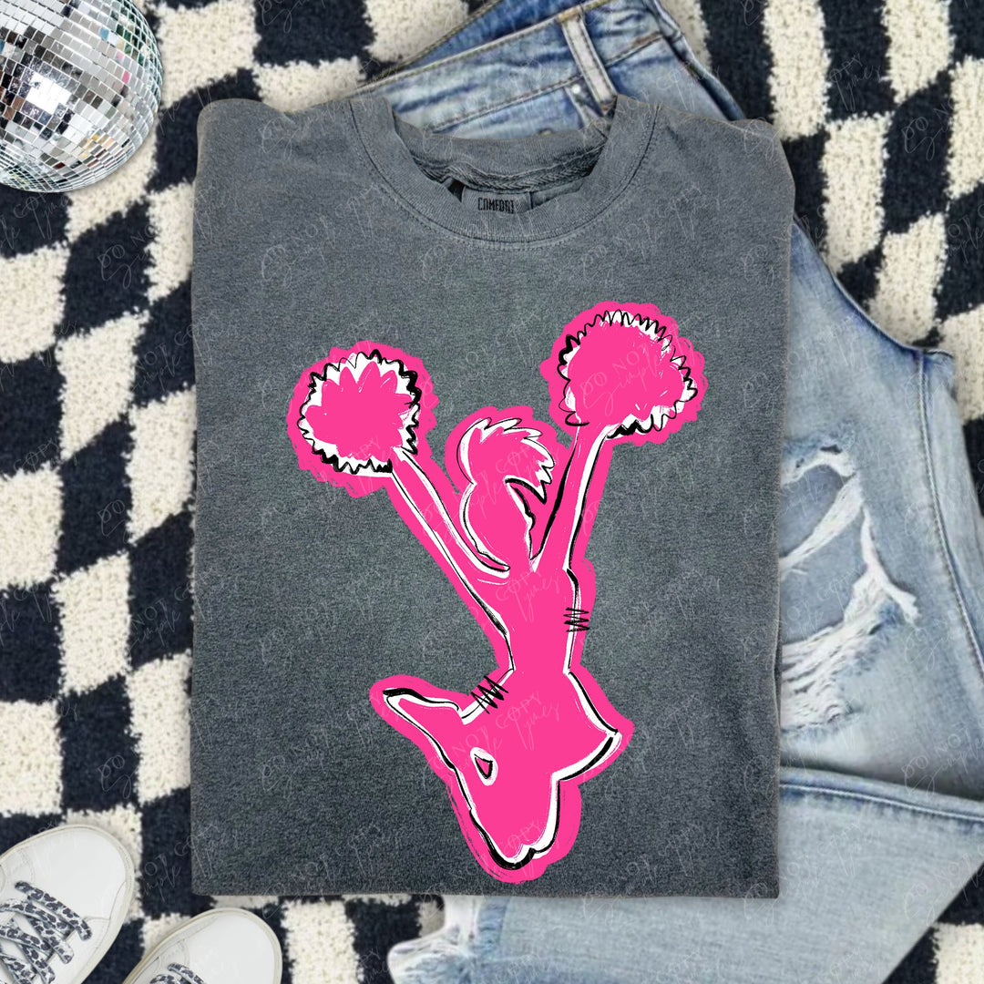 Cheerleader Spirit Stack DTF Print