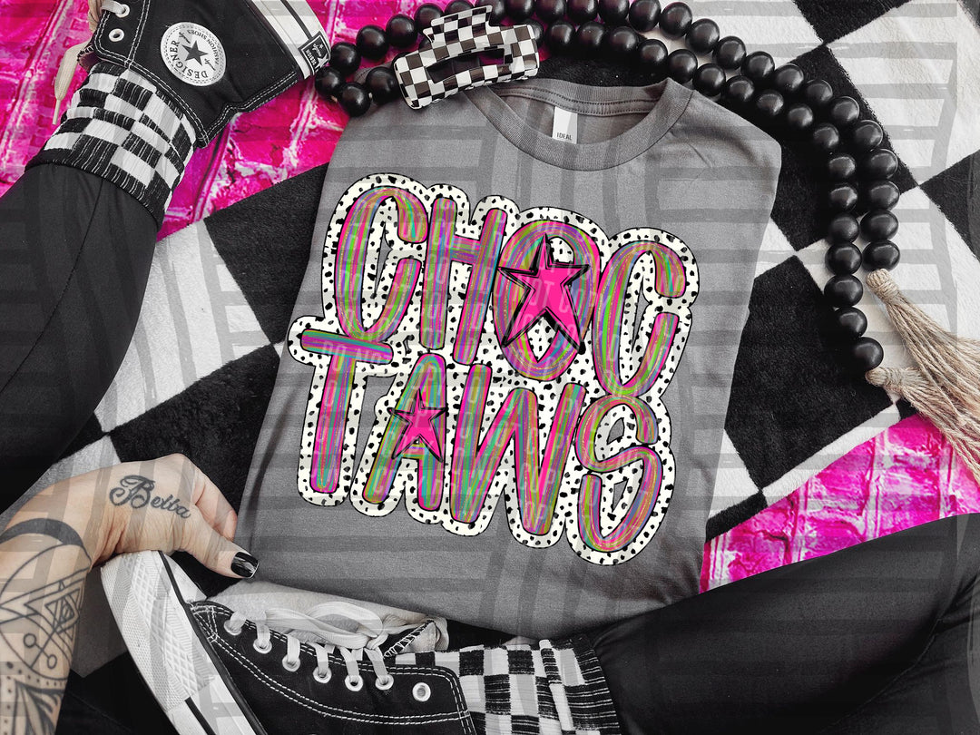 Brushstroke Dots DTF Print