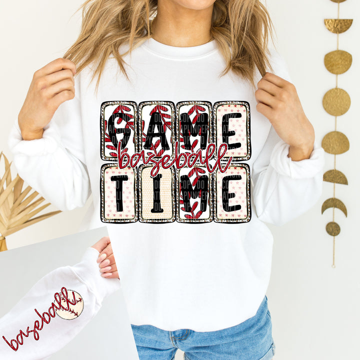 Baseball Boxed FRONT DTF Print