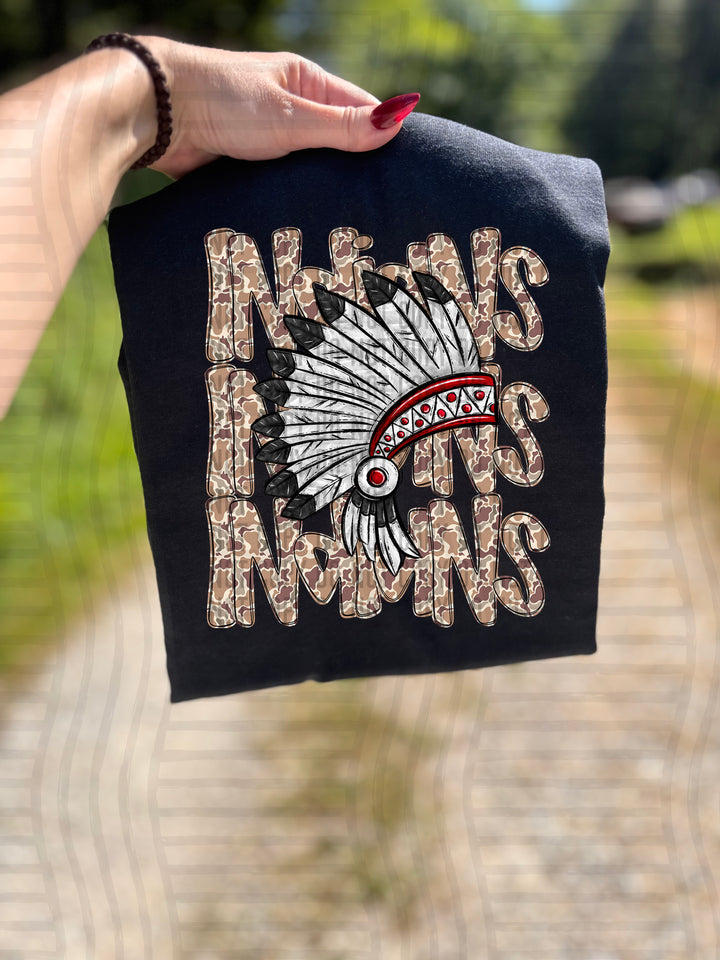 Camo Mascot Heads DTF Print