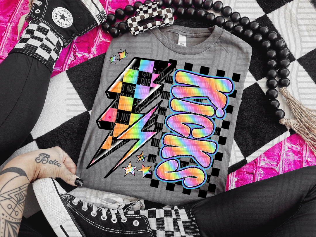 Youth Neon Side Bolt DTF Print