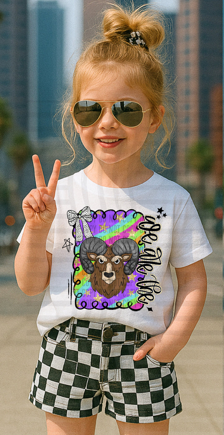 Preppy Swirl Mascot DTF Print