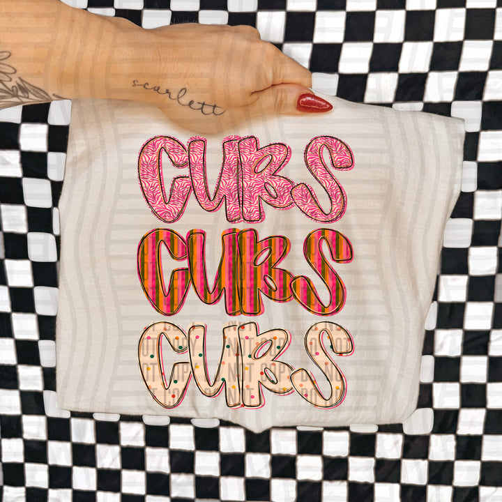 Holly Jolly Cheer Stacked DTF Print