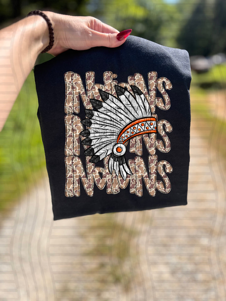 Camo Mascot Heads DTF Print