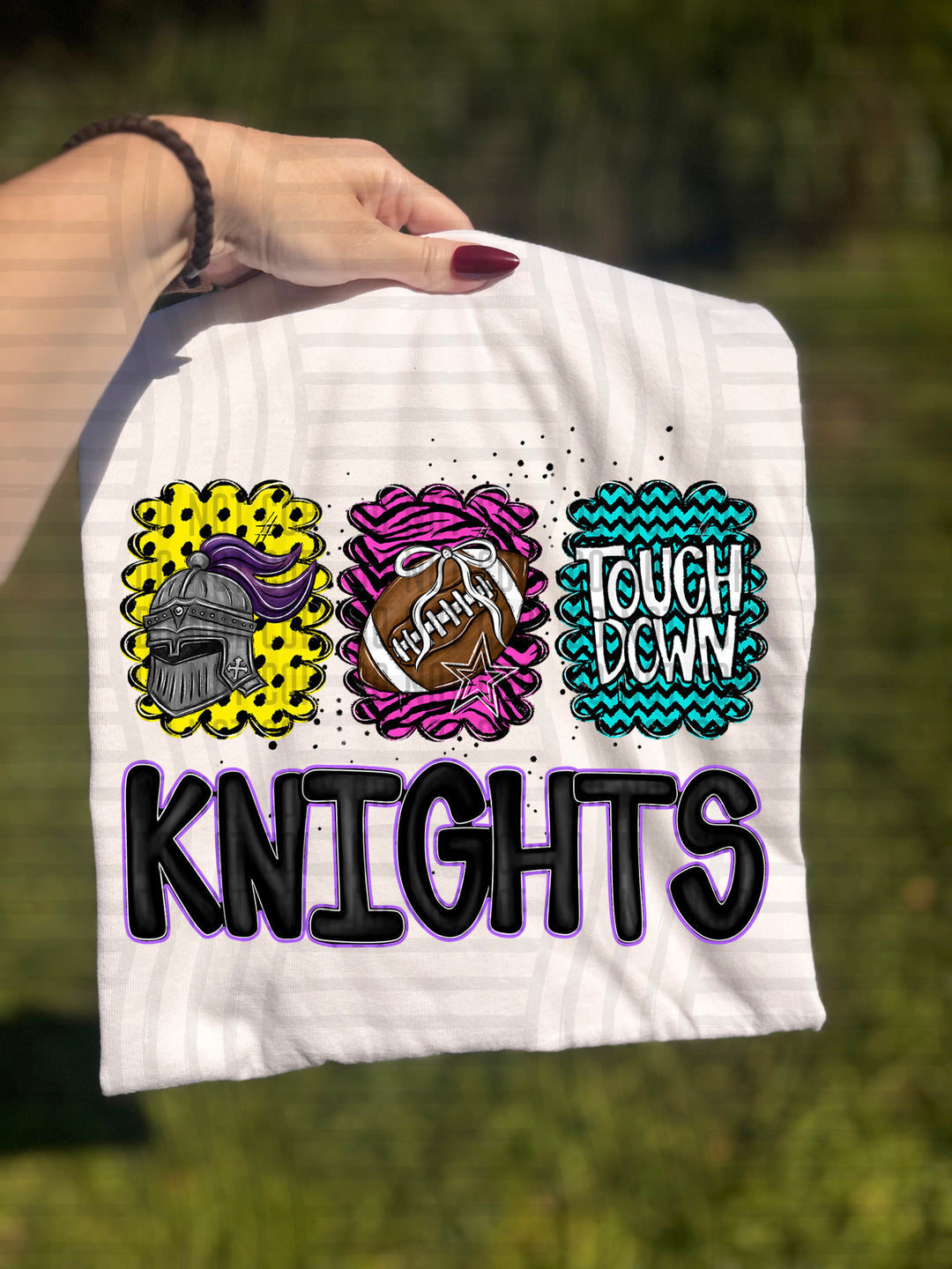 Preppy Bright Trio Mascot Heads DTF Print