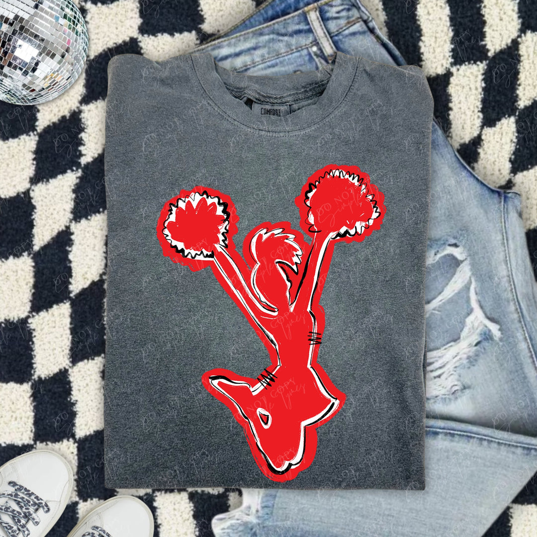 Cheerleader Spirit Stack DTF Print
