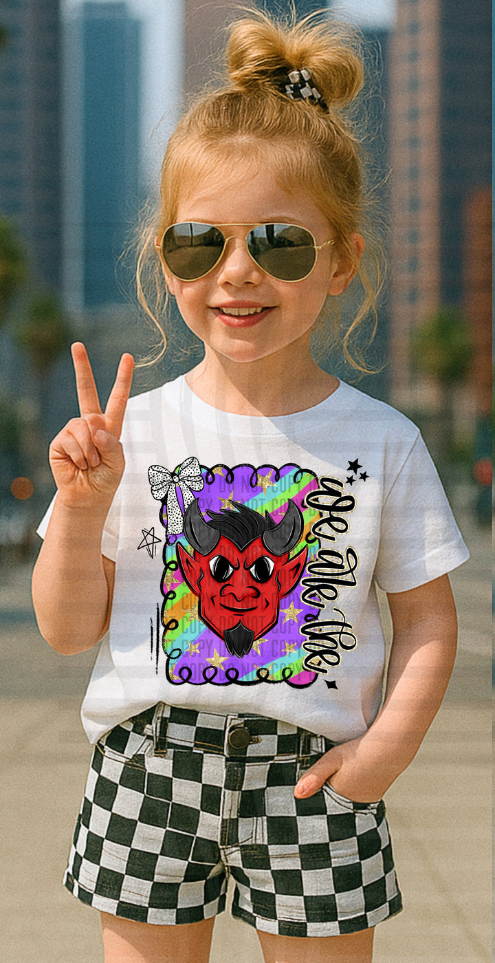 Preppy Swirl Mascot DTF Print