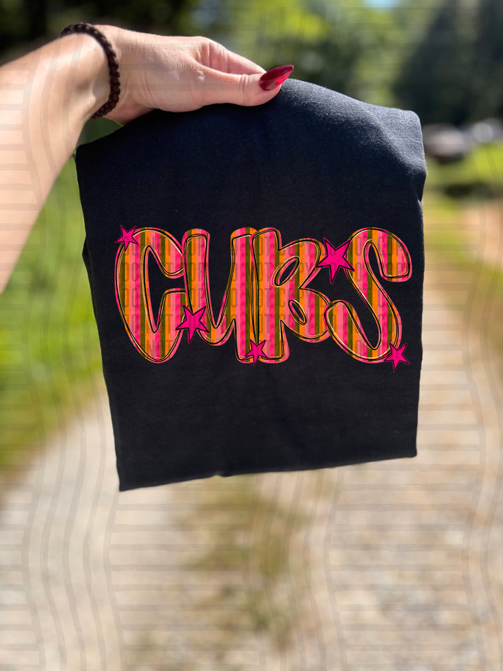 Holly Jolly Cheer Striped DTF Print