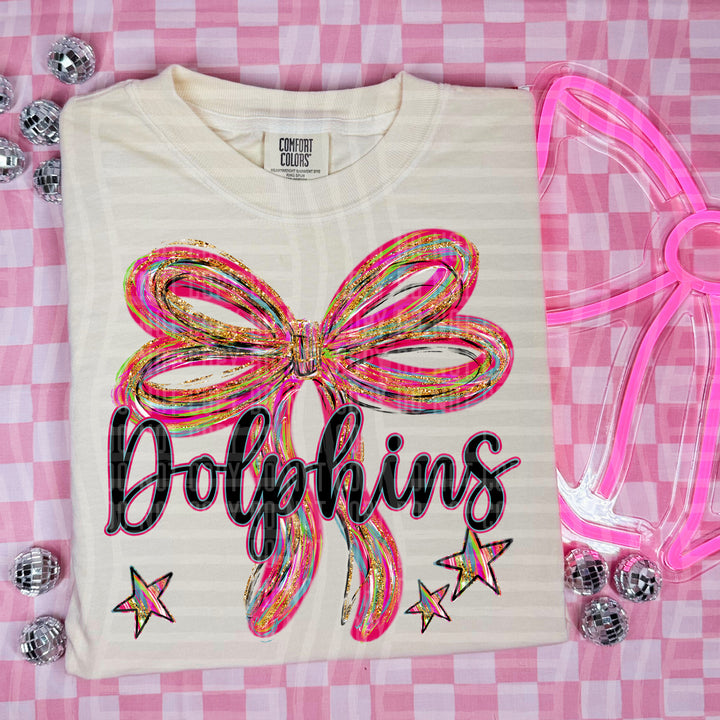 Whimsical Christmas Bows Mascots DTF Print