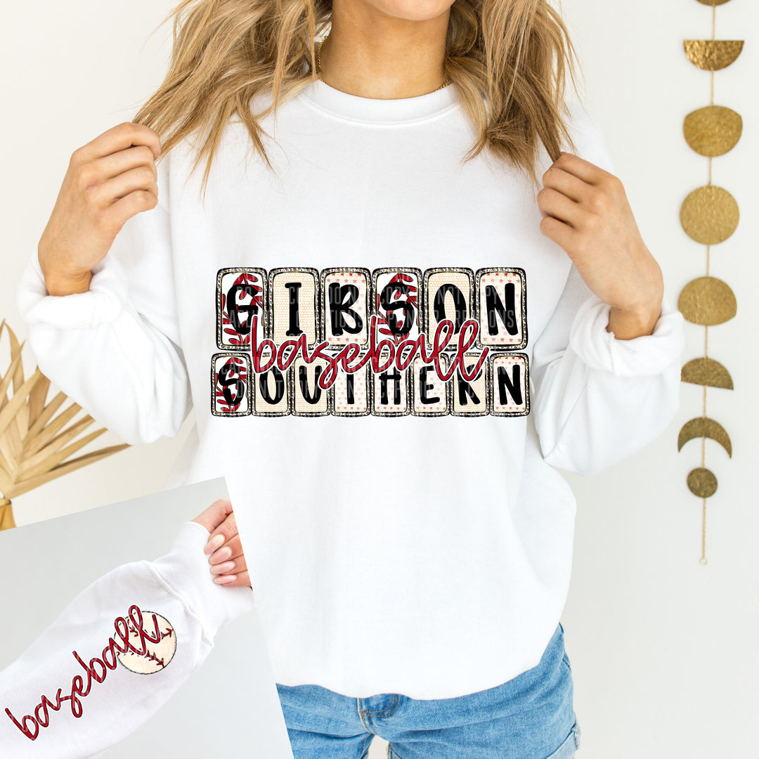 Baseball Boxed FRONT DTF Print