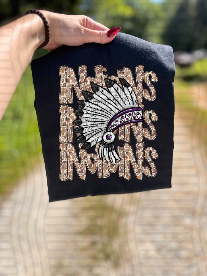 Camo Mascot Heads DTF Print