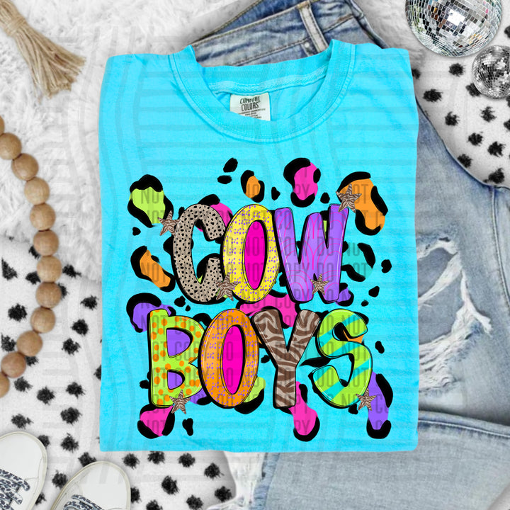 Funky Mix Up Leopard Spots DTF Print