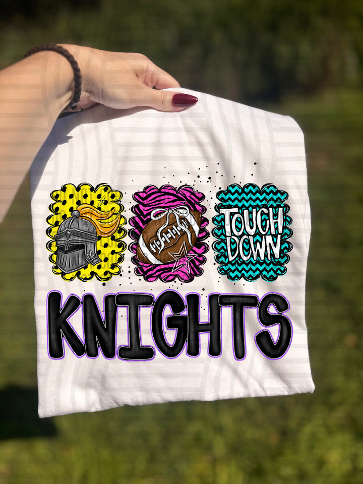 Preppy Bright Trio Mascot Heads DTF Print