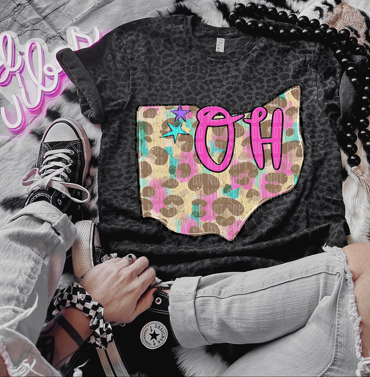 Preppy Bright States DTF Print