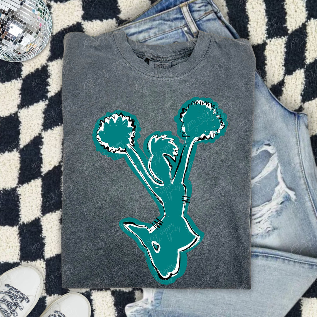 Cheerleader Spirit Stack DTF Print