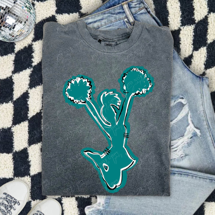 Cheerleader Spirit Stack DTF Print