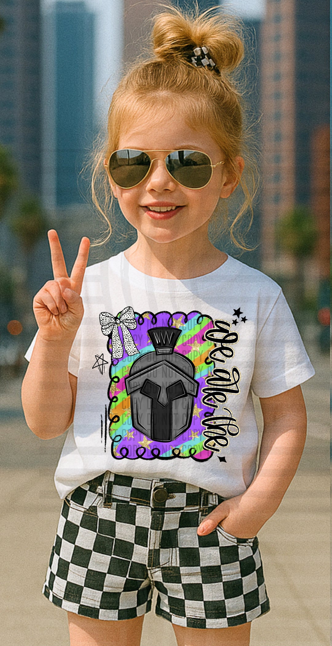 Preppy Swirl Mascot DTF Print