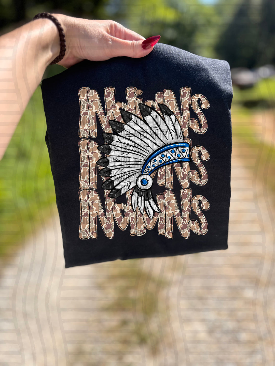 Camo Mascot Heads DTF Print