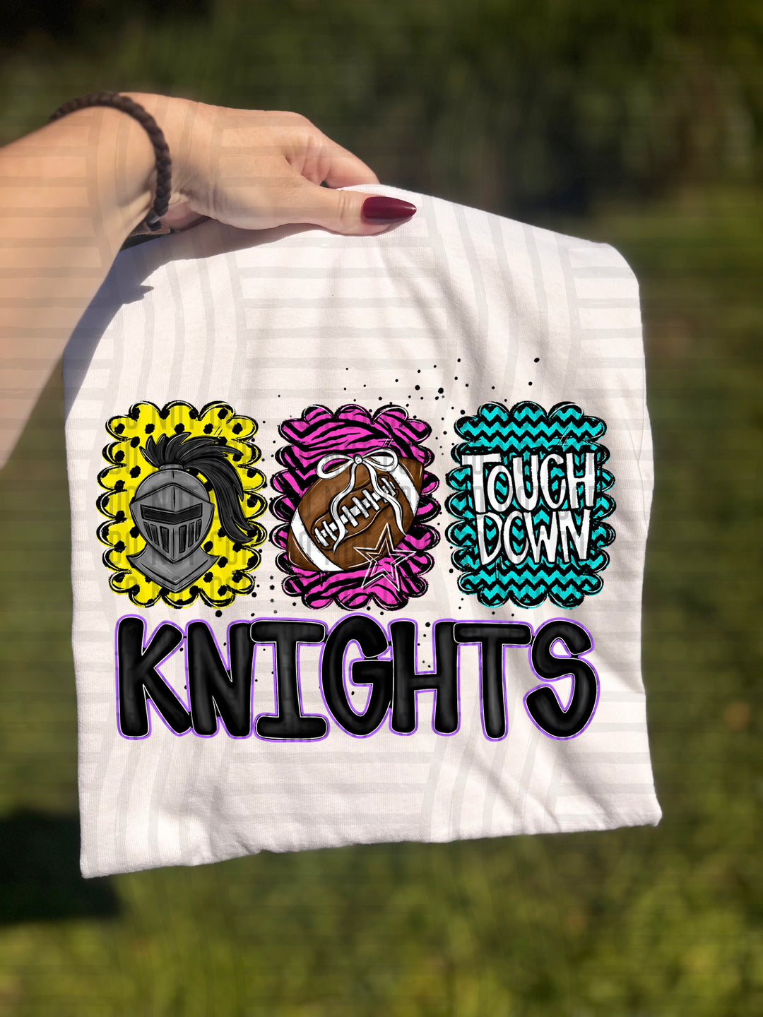 Preppy Bright Trio Mascot Heads DTF Print