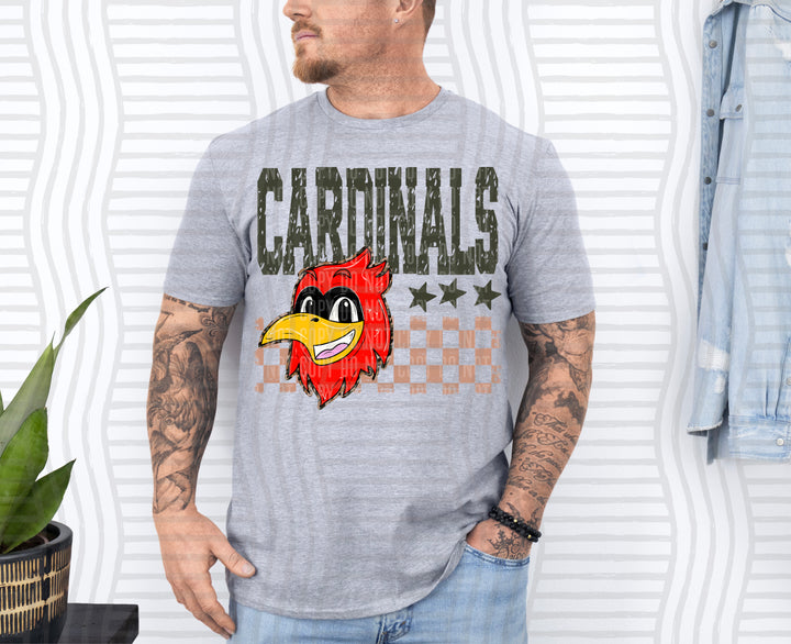 Camo Mascot Heads DTF Print