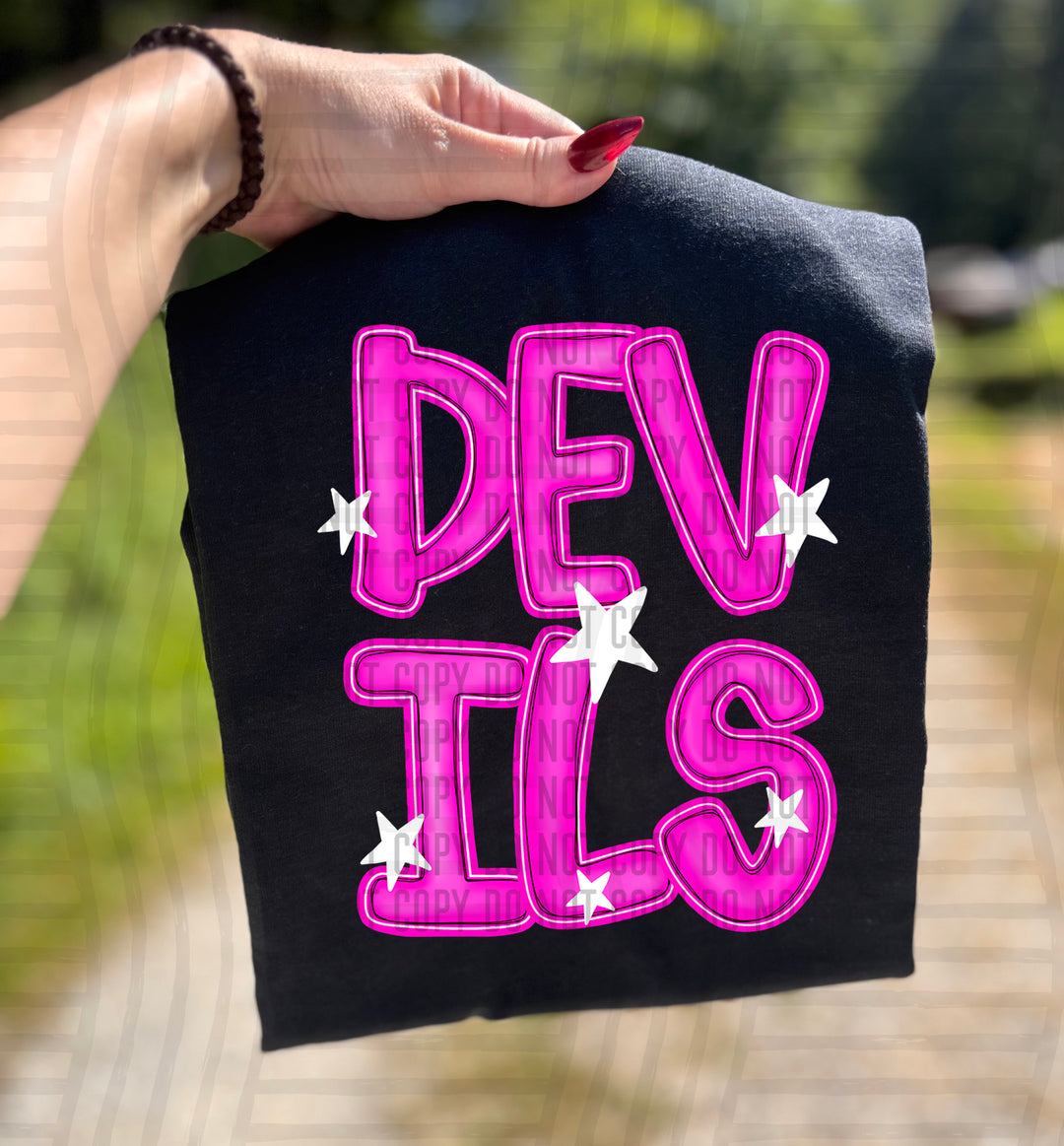 Pink And Preppy Split DTF Print