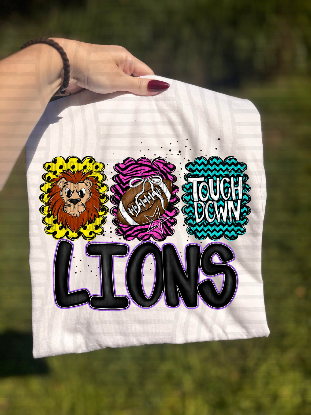 Preppy Bright Trio Mascot Heads DTF Print